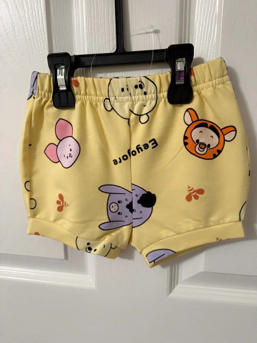 Disney Yellow Winnie the Pooh Baby Boy 2 Piece French Terry Short Set - Picture 8 of 11